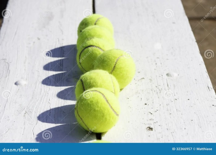 Tennis balls row preview