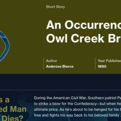 Owl creek bridge occurrence ppt literary analysis ambrose bierce